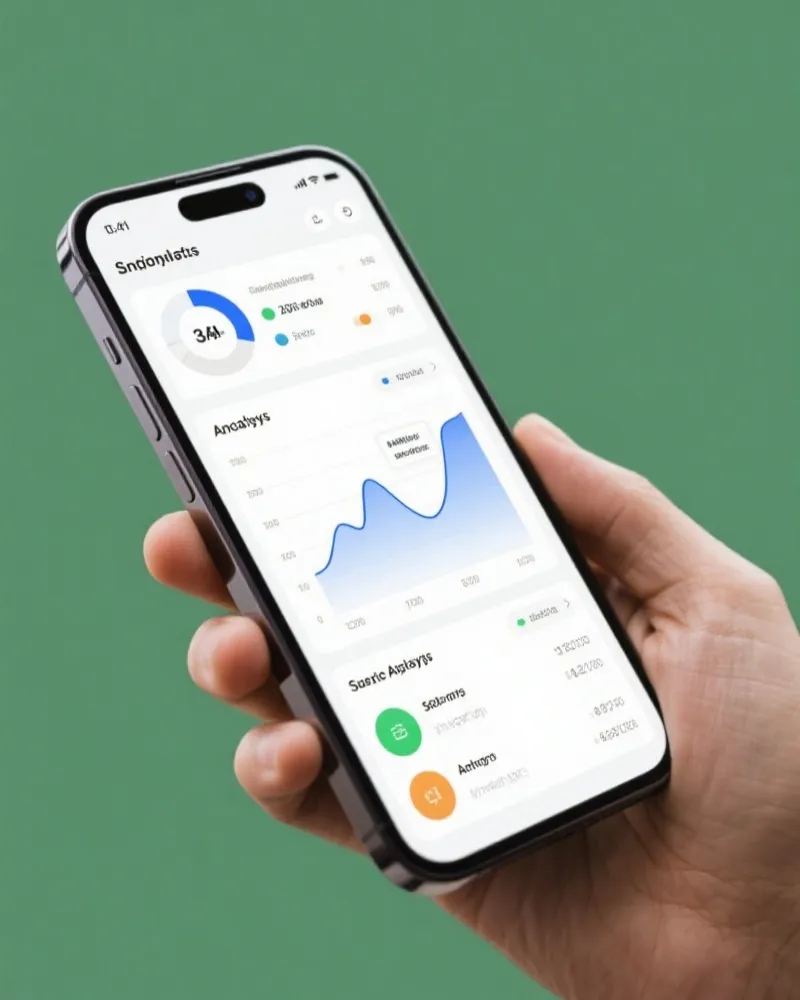移动端数据分析APP界面