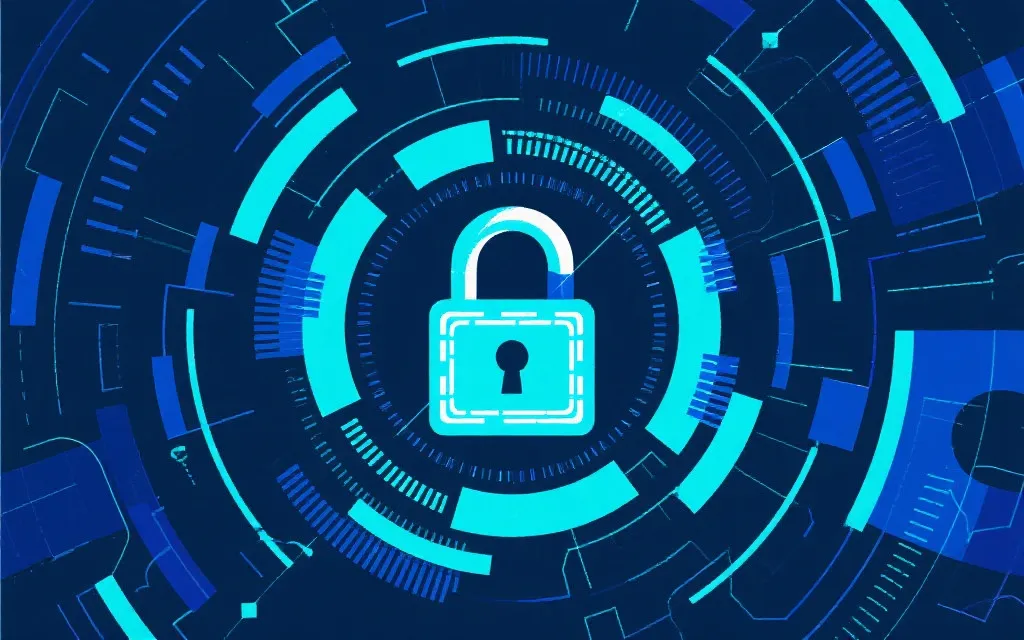 数据加密与隐私保护的科技插画